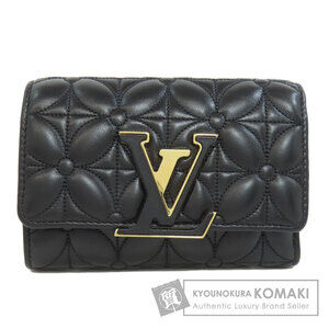 Louis Vuitton Portefeuille Wallet Capucines Flower Quilted Calfskin